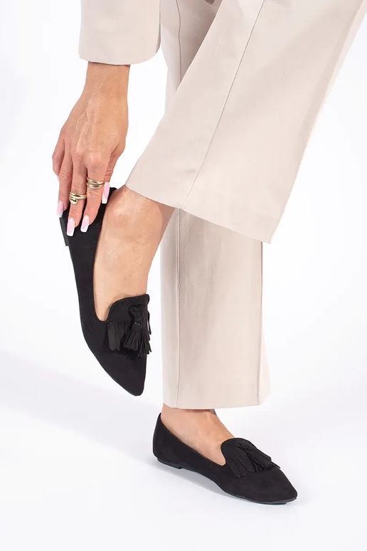 Mocassins com borlas