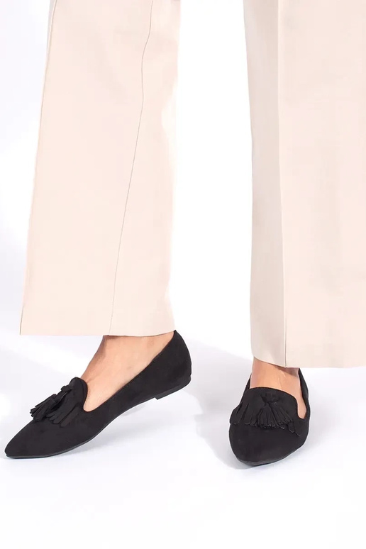 Mocassins com borlas