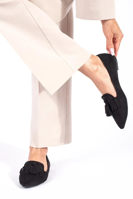 Mocassins com borlas