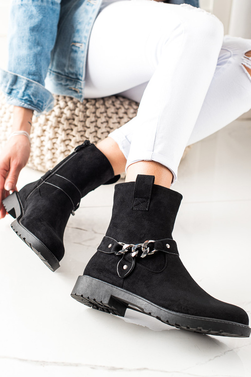 Modelo clássico de botas femininas em...