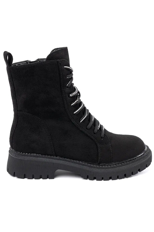 amarrar botas pretas femininas