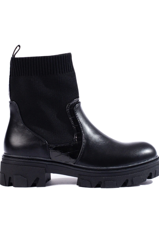 Botins femininos com parte superior...