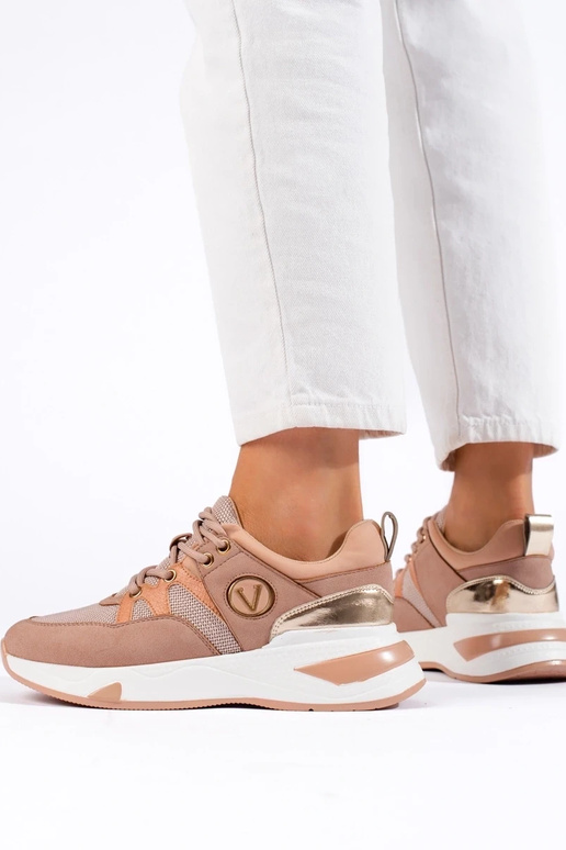 Tênis modelo sapatos Vinceza cor rosa