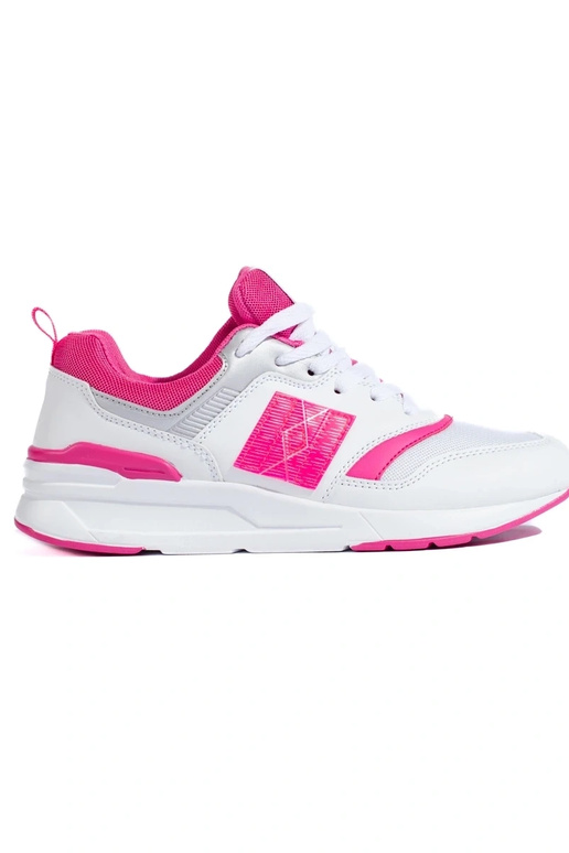 Sapatos esportivos Shelovet branco-rosa Sapatos esportivos Shelovet branco-rosa