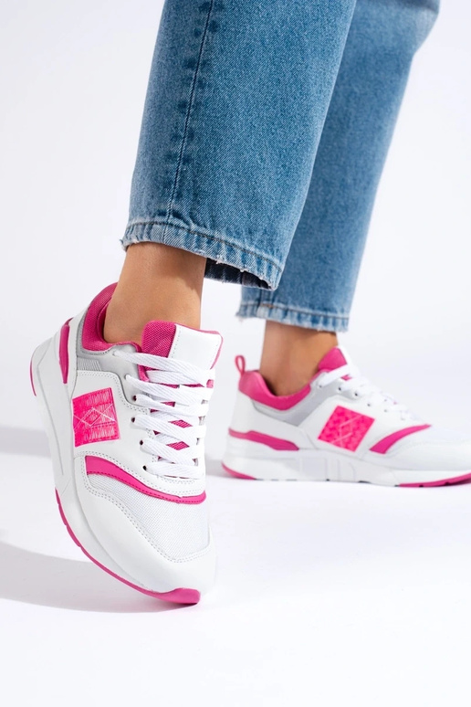 Sapatos esportivos Shelovet branco-rosa Sapatos esportivos Shelovet branco-rosa