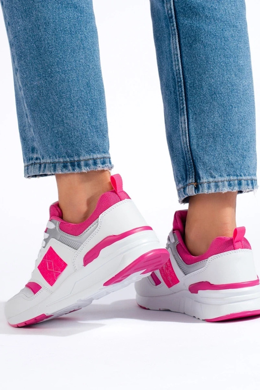 Sapatos esportivos Shelovet branco-rosa Sapatos esportivos Shelovet branco-rosa