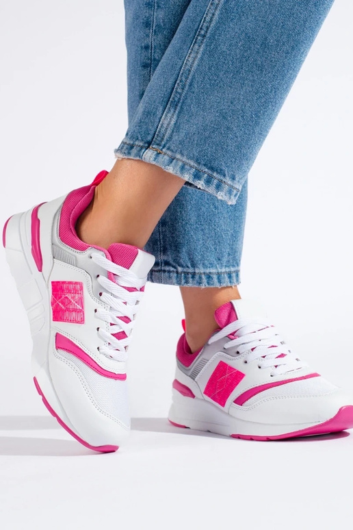 Sapatos esportivos Shelovet branco-rosa Sapatos esportivos Shelovet branco-rosa