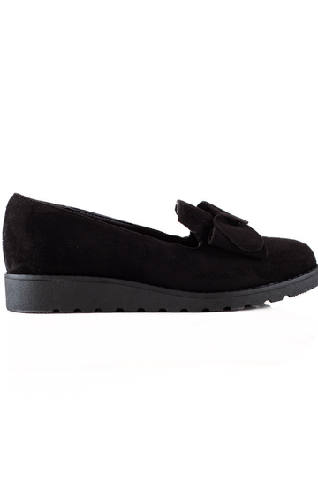 botins de camurça com fita