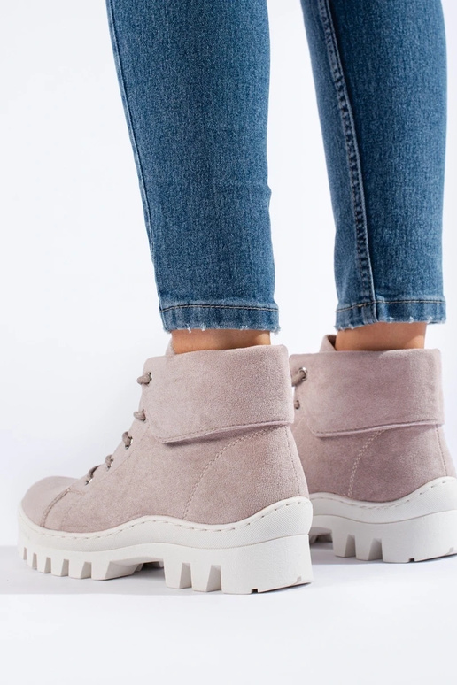 Sapatos femininos roxos claros...