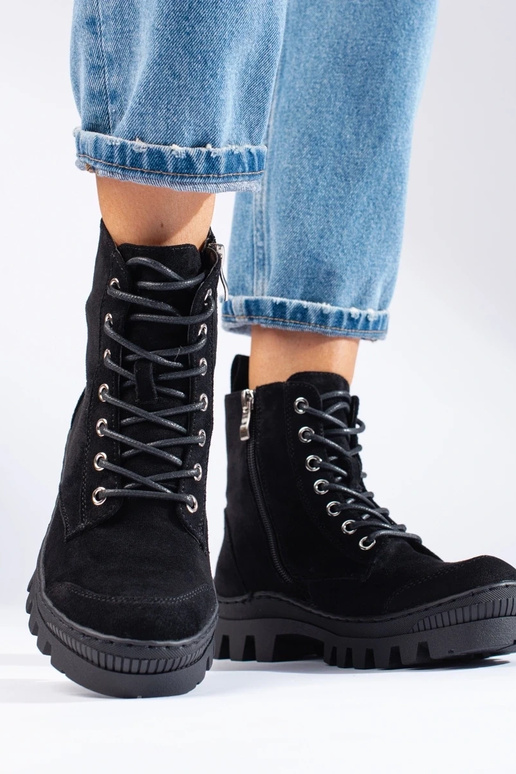 com atacadores sapatos femininos...