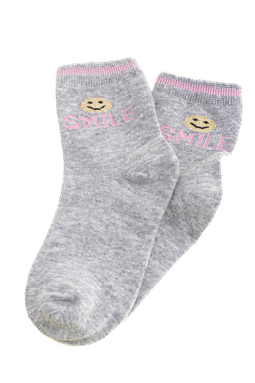 Meias Shelovet cor cinza Smile 2