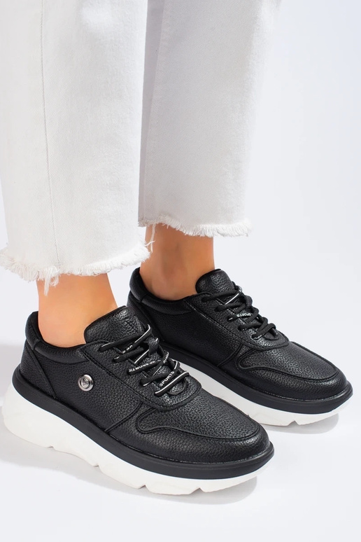 calçados esportivos pretos Vinceza...