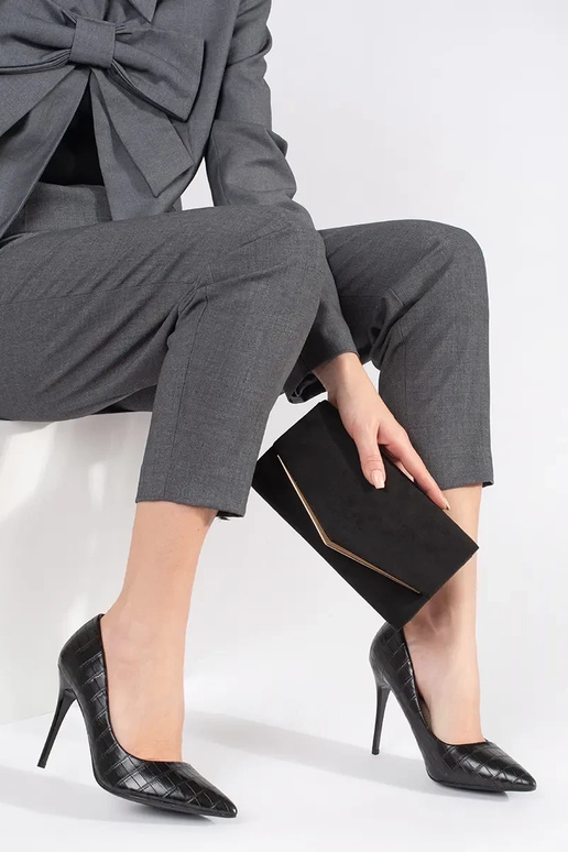 Sapatos com salto fino Shelovet preto