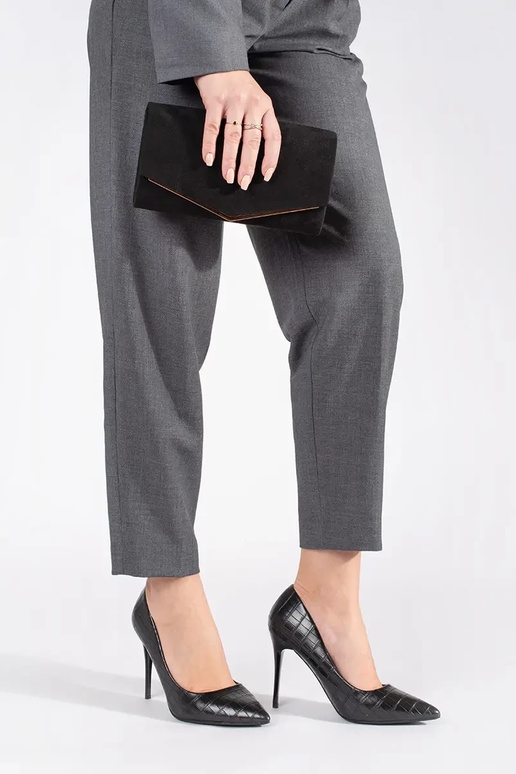 Sapatos com salto fino Shelovet preto