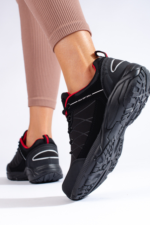 Botas de trekking impermeáveis pretas... Botas de trekking impermeáveis pretas...