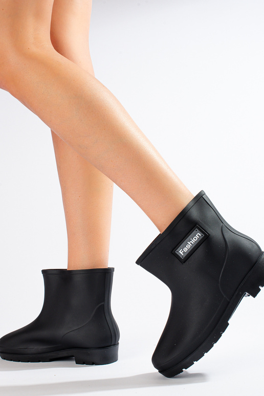 sapatos de borracha Shelovet cor preta