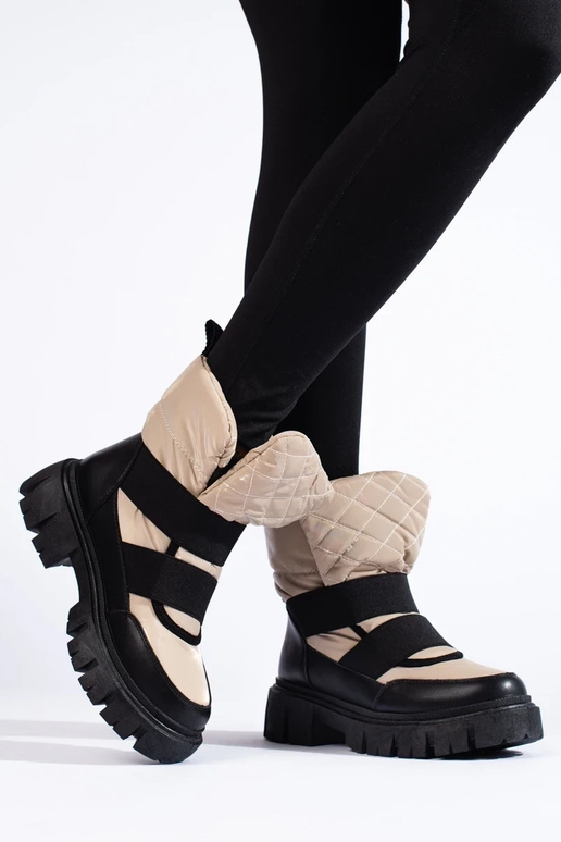 Botas de neve femininas com...