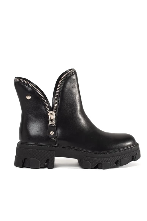 Botins femininos com plataforma grossa