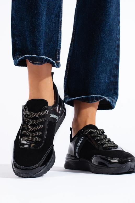 Sapatos esportivos Shelovet cor preta Sapatos esportivos Shelovet cor preta