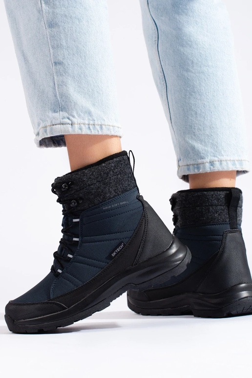 com atacadores Botas de neve...