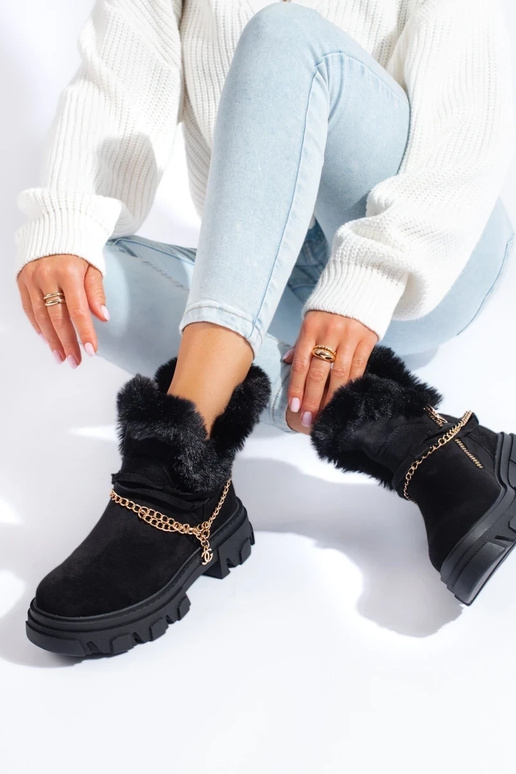 sapatos plataforma de camurça preta...