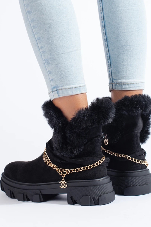 sapatos plataforma de camurça preta...