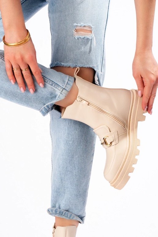 sapatos femininos bege com plataforma