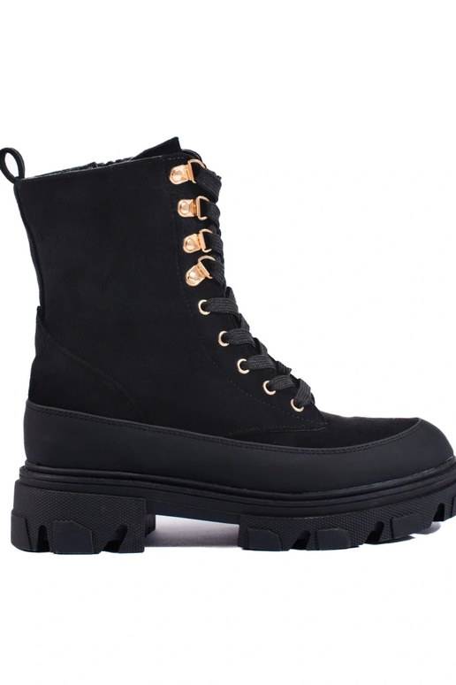 Botas femininas com plataforma na cor... Botas femininas com plataforma na cor...
