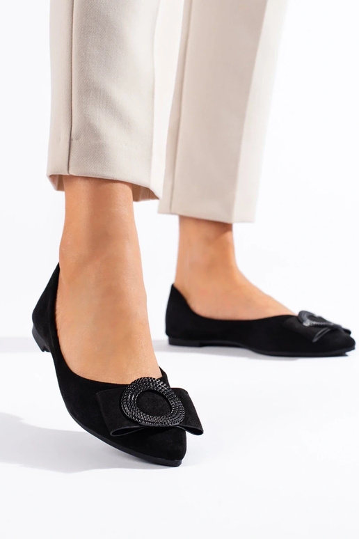 feito de camurça bailarina Shelovet... feito de camurça bailarina Shelovet...