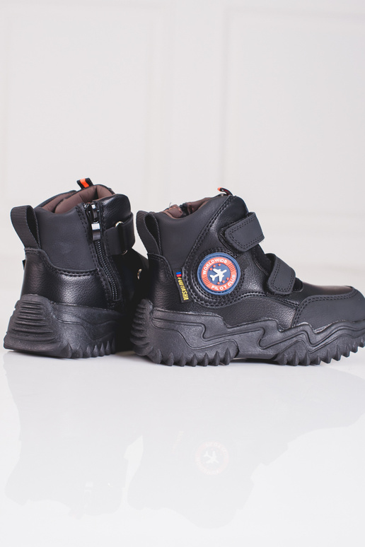 Sapatos altos para meninos com velcro...