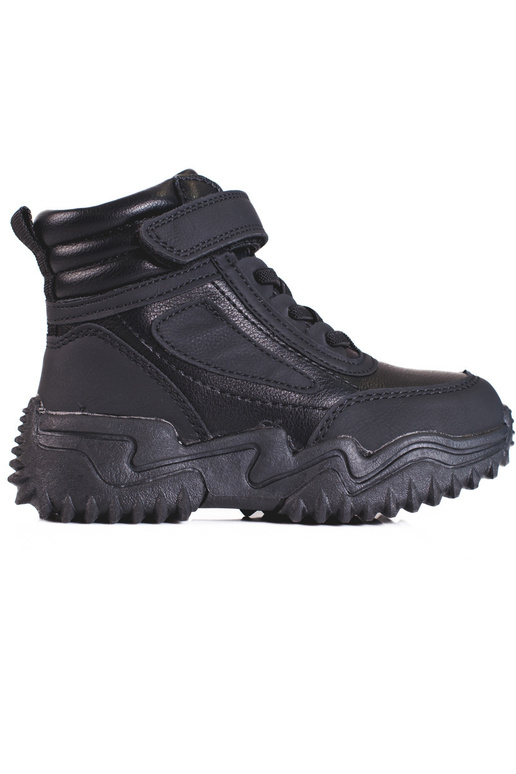 Botas meninos isoladas cor preta