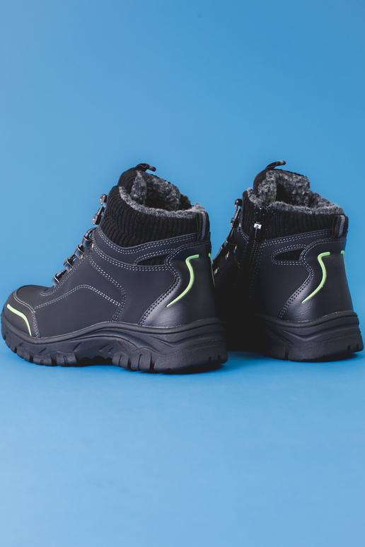 sapatos de trekking pretos para meninos