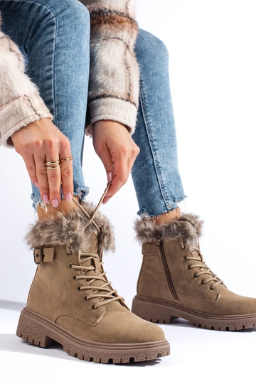 Botas femininas com pelo na... 2