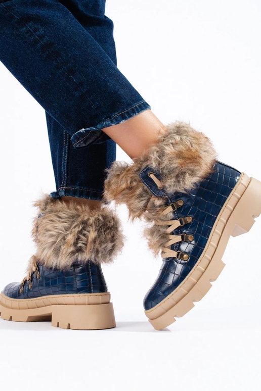 botas para mulheres com pele azul