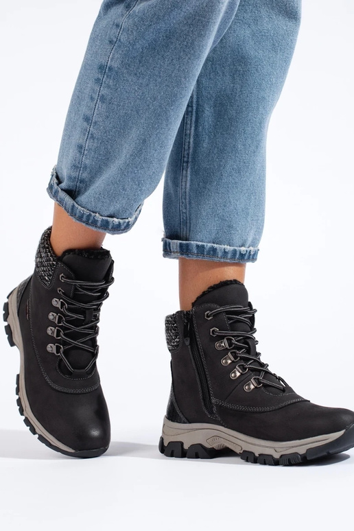 botas pretas com plataforma