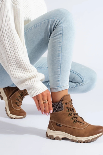 botas marrons com plataforma 2