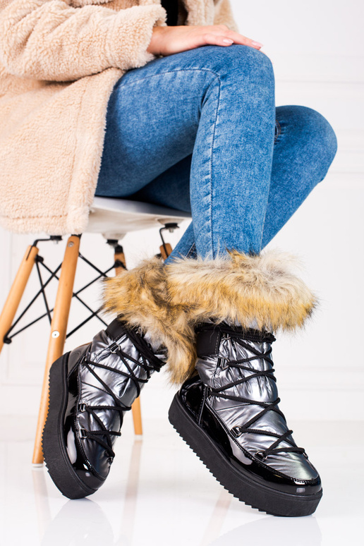 botas de neve com plataforma para...