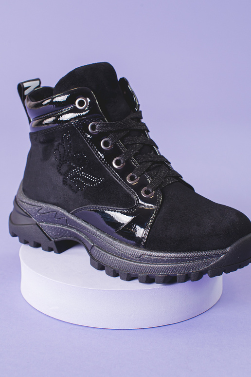 sapatos pretos para meninas com sola...