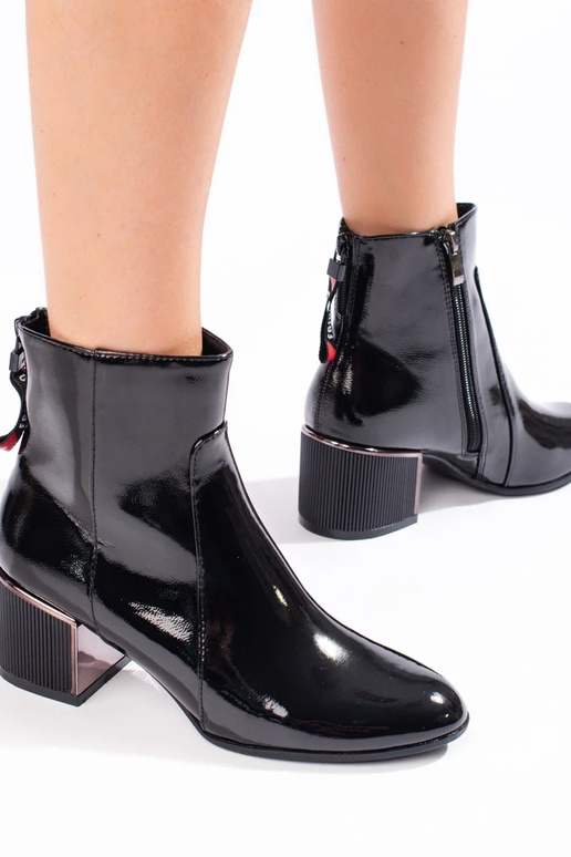 sapatos femininos pretos com efeito laca sapatos femininos pretos com efeito laca