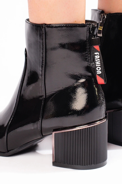 sapatos femininos pretos com efeito laca sapatos femininos pretos com efeito laca