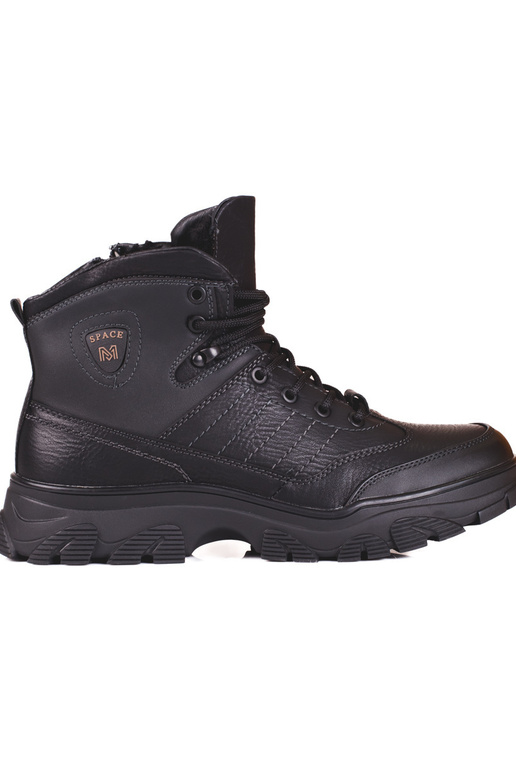 Botas de inverno masculinas na cor preta