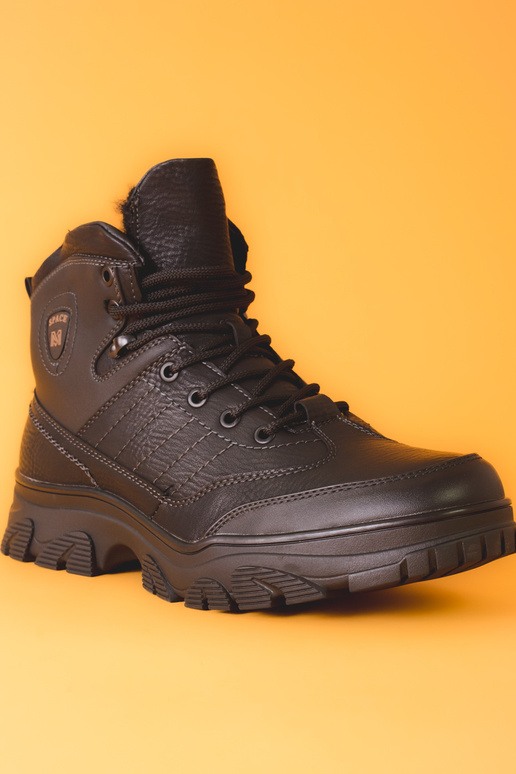 Botas de inverno masculinas na cor preta