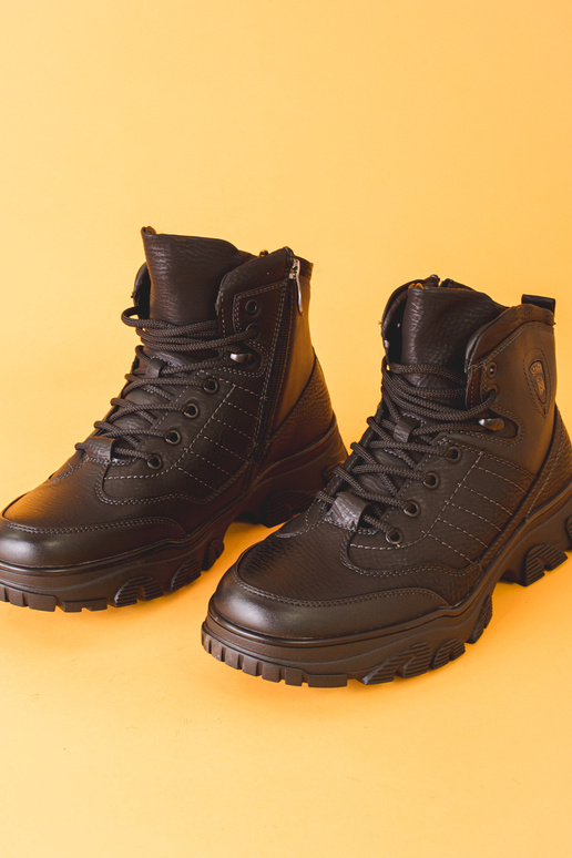 Botas de inverno masculinas na cor preta