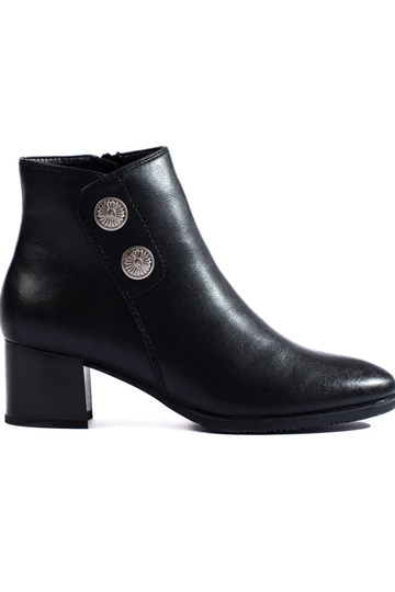 Bota feminina preta de...