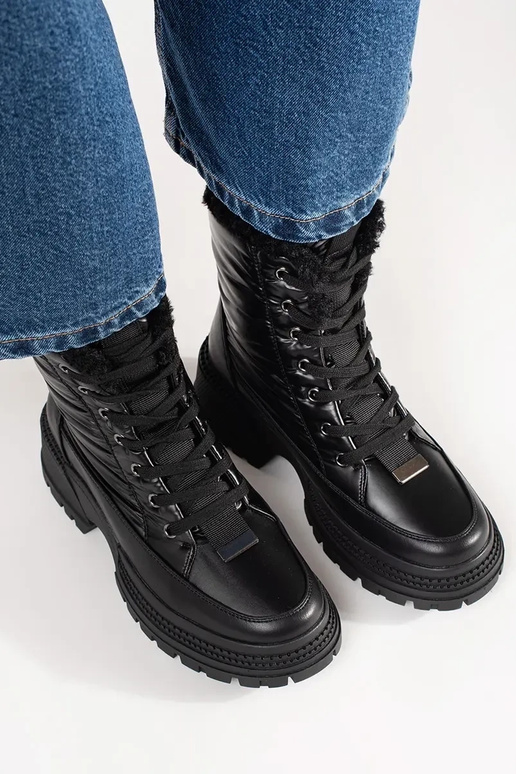 Botas de neve com plataforma na cor...