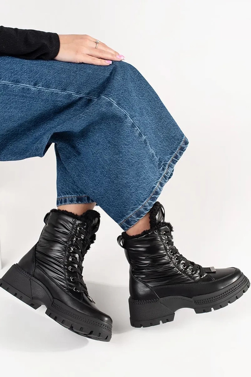 Botas de neve com plataforma na cor...