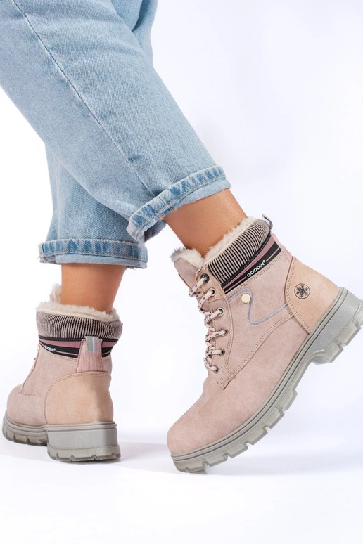 sapatos femininos aquecidos cor bege