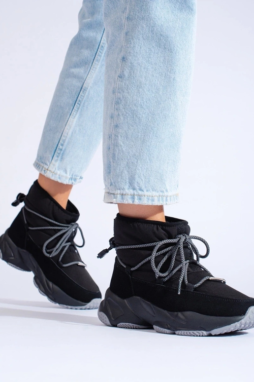 botas de neve femininas pretas BIG...