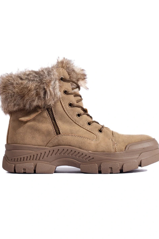 botas femininas marrons com pele