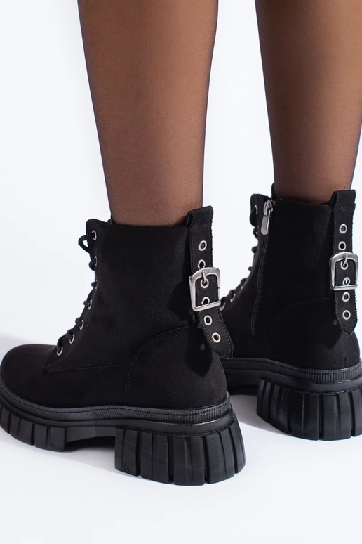 botas de camurça com plataforma... botas de camurça com plataforma...